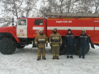 ​Тренировка огнеборцев Курского района