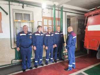 ​В ПЧ Медвенского района прошла сдача квартальных зачётов