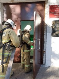 ​Беловские огнеборцы изучают район выезда