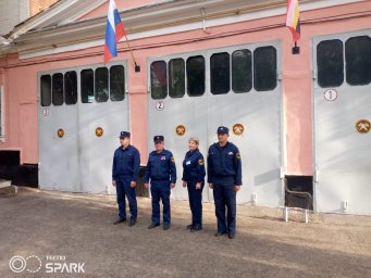 ​День Государственного флага Российской Федерации отметили в ПЧ Рыльского района