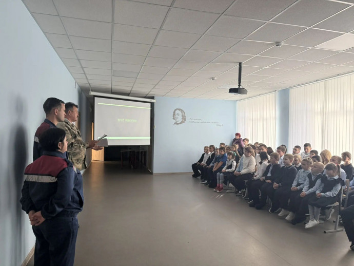 ​Совместный урок по культуре безопасности в Брусовской школе Поныровского района
