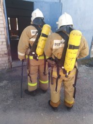 ​Черемисиновские пожарные провели тренировку на объекте &laquo;Газового участка&raquo;