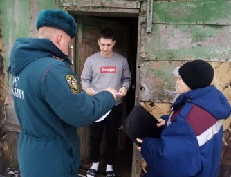 ​Профилактический рейд в жилом секторе п.Касторное