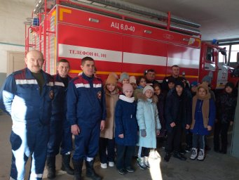 ​Школьники в ПЧ Б-Солдатского района