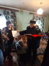 ​Совместный профилактический рейд в с. Шумаково Солнцевского района
