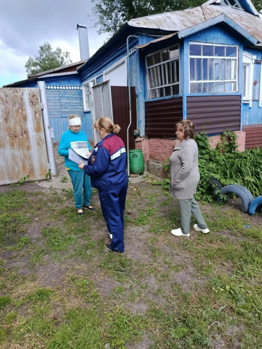 ​Профилактический рейд по пожарной безопасности Октябрьского района