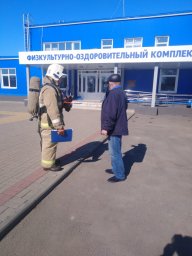 ​Поныровские пожарные провели учения на ФОК
