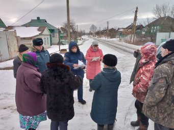 ​Сход граждан в д. Фокино Дмитриевского района