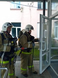 ​Хомутовские пожарные провели ПТУ