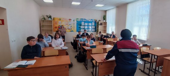 В Поныровской школе рассказали о пожарной безопасности