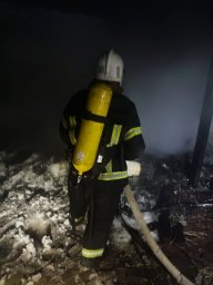 Возгорание в Октябрьском районе