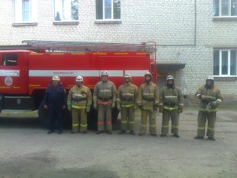 ​Совместные учения рыльских пожарных