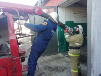 В Горшеченской ПЧ прошли зачеты