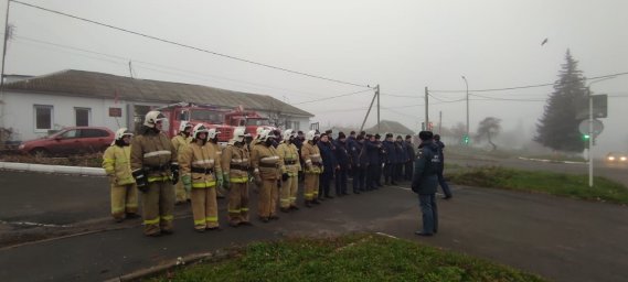 В Медвенском районе проводится командно-штабная тренировка