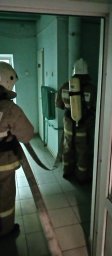 ​Глушковские пожарные провели учения