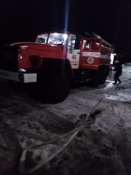 ​Ночные учения Черемисиновских и Железногорских огнеборцев