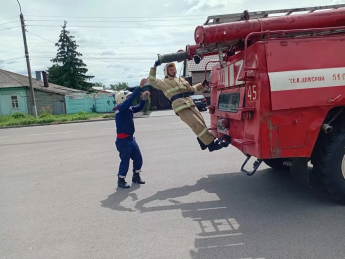 ​Сдача квартальных зачётов в ПЧ Фатежского района