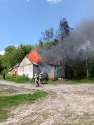 ​О возгорании магазина в селе Гридасово Обоянского района