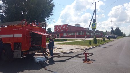 Пожарно-тактические учения в Золотухинском районе