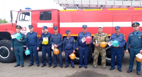 ​Поздравление в ПЧ №43 Тимского района