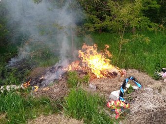 ​Возгорание мусора в деревне Кувшинное Курского района ликвидировано