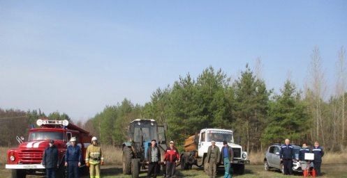​В Черемисиново произведен показательный отжиг травы