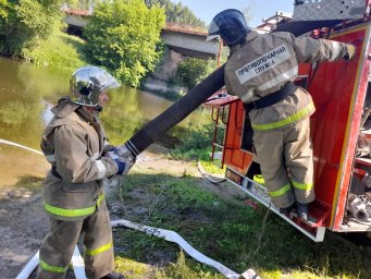 Занятие по боевому развертыванию в Октябрьском районе