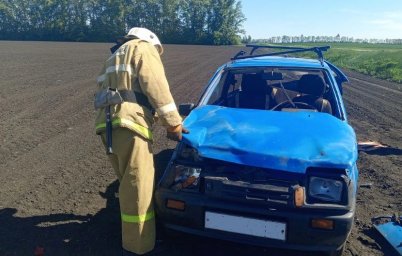 ​Огнеборцы ПЧ Черемисиновского района на выезде на ДТП