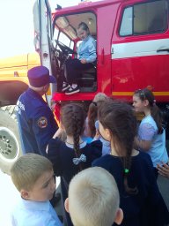 ​Открытый урок по пожарной безопасности в МКОУ &laquo;Залининская СОШ&raquo; Октябрьского района