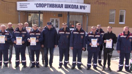 ​Финал соревнований по плаванью среди огнеборцев
