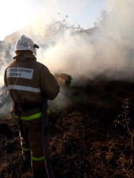 ​В п.Ленинский Железногорского района потушен пожар