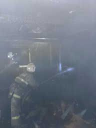 ​Пожар в доме на ул. Петрова ликвидирован Обоянскими огнеборцами