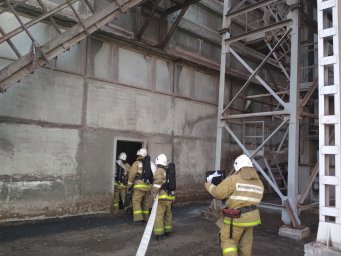Проведено проверочное пожарно-тактическое учение п. Золотухино