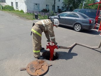 ​В районах продолжается сдача зачётов и проведение пожарно-тактических учений