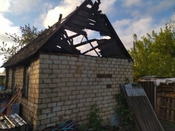 ​Возгорание в д. Волжанец Советского района ликвидировано