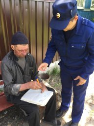 ​Противопожарные беседы в Поныровском районе
