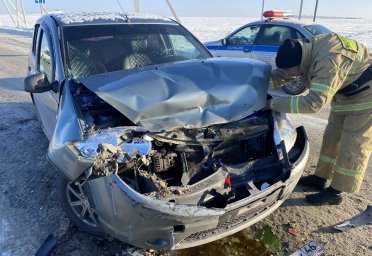 ​Огнеборцы ПЧ Октябрьского района на ДТП