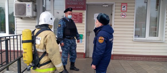 Проведены оперативно &ndash; тактические занятия на объекте &laquo;Районный народный суд&raquo; Октябрьского района