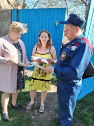​Пожарная профилактика в Глушковском районе продолжается
