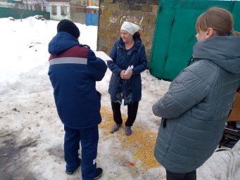 ​Совместный профилактический рейд в д. Катырина Октябрьского района