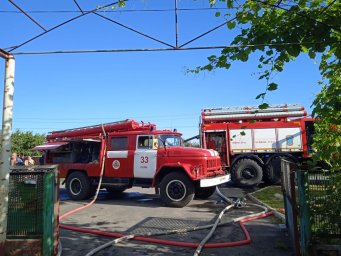 ​Огнеборцы отстояли имущество на пожаре
